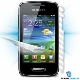 Schutzfolie Screenshield Bildschirm + Carbon skin (weiss) für Samsung Wave s (S5380) (SAM-S5380-CW)