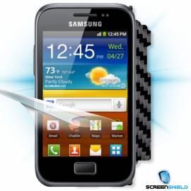 Schutzfolie Screenshield Bildschirm + Carbon skin (schwarz) für Samsung Galaxy S Plus (i9001) (SAM-i9001-CB)