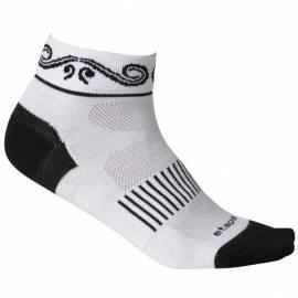 Damen Socken Etape Kuss, Größe S (35-39)-weiß/schwarz - Anleitung