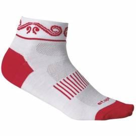 Damen Socken Etape KISS, Größe M/L (40-42)-weiß/rot