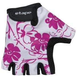 Kinder Fahrrad Handschuhe kleine Etape, Größe 5-6-weiss