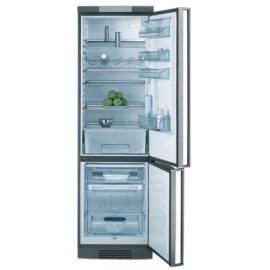 Kombination Kühlschrank mit Gefrierfach AEG-ELECTROLUX Santo 80408 KG Silber/Türen Bedienungsanleitung