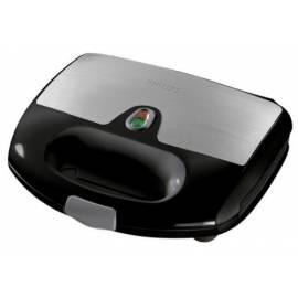 Handbuch für Sandwichmaker PHILIPS HD 2383/20 Schwarz/Edelstahl