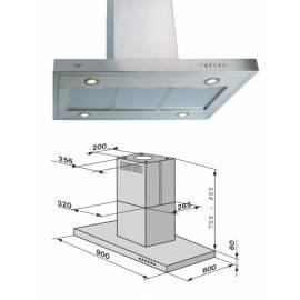 Cooker Hood MORA-OP57130090 Silber