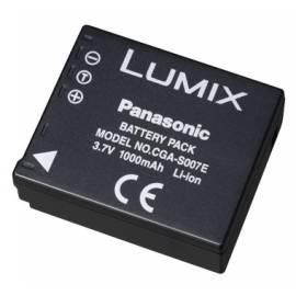 Akku für Video/Foto von PANASONIC CGA-S007E/1 b-black