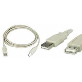 Kabel USB-Kabel und Equip EQUIP- und 1,8 m, grau, Erweiterung (128200) Metall/Kunststoff