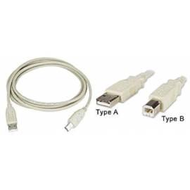 Handbuch für Kabel USB-Kabel Verbindung Equip EQUIP A-B 3 m (128211) grau
