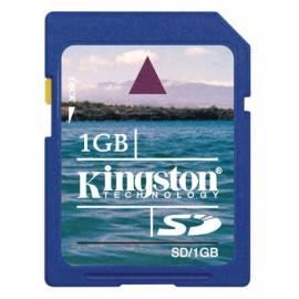 Speicherkarte SD Kingston 1GB Gebrauchsanweisung