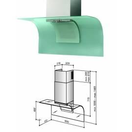 Am besten Kapuze K1288L9N Edelstahl/Glas