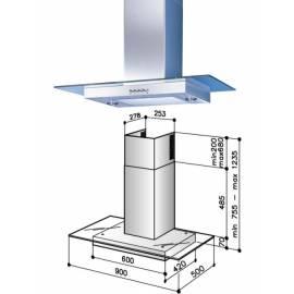 Datasheet Am besten Kapuze K7856L9N Edelstahl/Glas