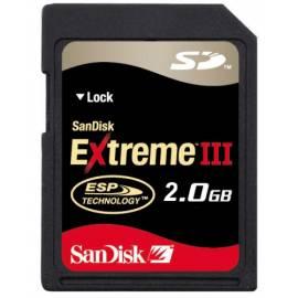 Bedienungshandbuch Speicherkarte SD Sandisk Extreme III 2GB + Rescue Pro-Software