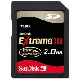 Speicherkarte SD Sandisk Extreme III 2GB + Rescue Pro-Software