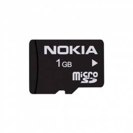 Benutzerhandbuch für NOKIA MicroSD Speicher Karte MU-22 (1 GB) schwarz