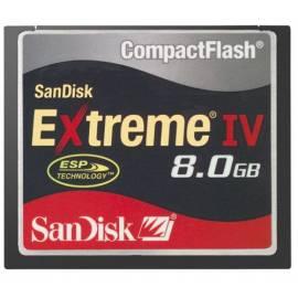 Speicher Karte SANDI CompactFlash Extreme IV 8GB (55528) schwarz Gebrauchsanweisung