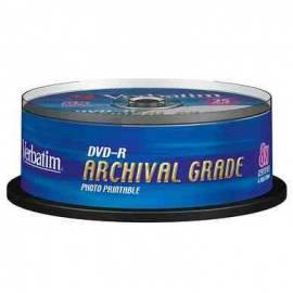 Aufnahme Medium VERBATIM DVD-R 4.7 GB, 8 x, Archival Grade Foto bedruckbar, 25-Cake (43634)
