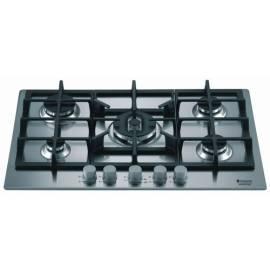 Gas-Kochfeld HOTPOINT-ARISTON PZ750RGH Edelstahl