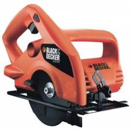 Benutzerhandbuch für Kreissäge BLACK-DECKER KS40 schwarz/rot