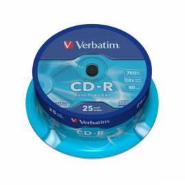 Zaznamove Medium VERBATIM CD - R-DL 700 M/80 min 52 x Extra Schutz, 25-Kuchen (43432)