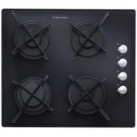 Gasherd Top ELECTROLUX SENIOR int ' l gesamt 6435 Schwarz/Edelstahl