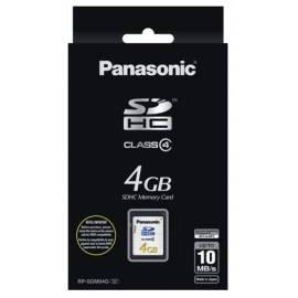 Datasheet Panasonic RP-SD SD-M04GE1-K, Karte 4 GB