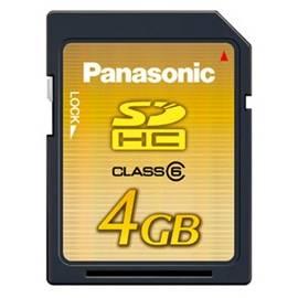 Panasonic RP Speicherkarte SD SD-V04GE1-K, 4 GB Gebrauchsanweisung