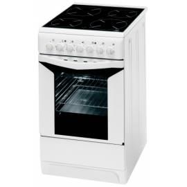 INDESIT K3C11 Herd (W) / r weiß/Glas Gebrauchsanweisung