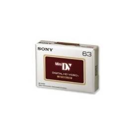 Die Kassette in die Videokamera SONY DVM63HDV