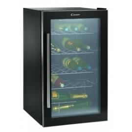 CANDY CCV 160 GL schwarz/Glas Wein