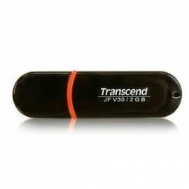 USB Flash disk TRANSCEND JetFlash V30 2GB, USB 2.0 (TS2GJFV30) rot