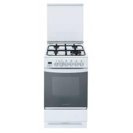 Eine kombinierte Herd HOTPOINT-ARISTON C35SP6WR weiß