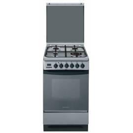 Eine kombinierte Herd HOTPOINT-ARISTON C35SP6XR Edelstahl