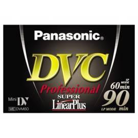 Die Kassette in Videokamera PANASONIC Videokassette MiniDV AY-DVM60YE Profesional