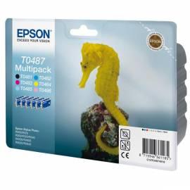 Tinte Nachfüllen EPSON T0487, 6 x 13ml (C13T04874010) schwarz/rot/blau/gelb