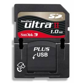 SANDI SD Card Ultra II 1GB-Speicherkarte Plus USB (55206) schwarz