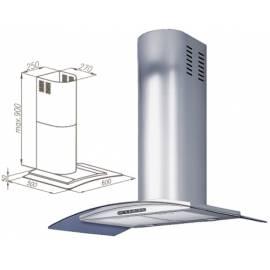 Datasheet Dunstabzugshaube GUZZANTI ESA Edelstahl bis 60 halogen