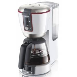 PHILIPS Kaffeemaschine Glas l HD 7690/30 weiß