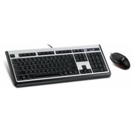 GENIUS SlimStar Tastatur Maus C100 Kit (31330195116) schwarz/silber