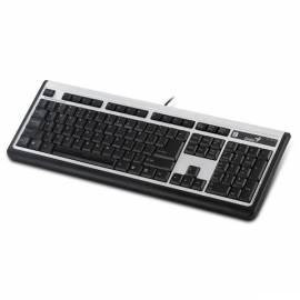 Service Manual Tastatur GENIUS Slimstar 100 PS/2 (31300667104) schwarz/silber