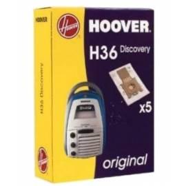 Taschen für Staubsauger HOOVER H 36 Papier Filter (9185091) - Anleitung