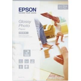 Handbuch für Papiere bis Drucker EPSON Glossy Photo 10 x 15 (50 Blatt) 225g/m2 (C13S042176) weiß