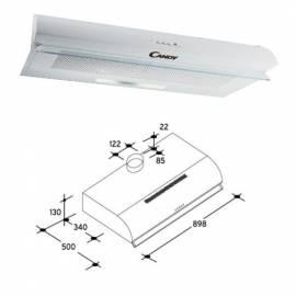 Datasheet Hood CANDY CFT92W weiß