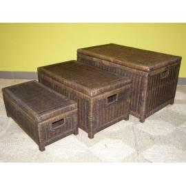 Rattan Körbe-Set von 3 schwarz (N029T) Bedienungsanleitung