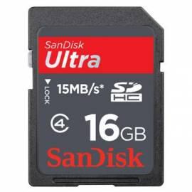 Datasheet Speicherkarte SANDISK Ultra SDHC, 16 GB (90900) schwarz