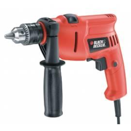 Bohren Sie manuelle BLACK DECKER KR50RE schwarz/rot