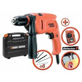 Bohren Sie manuelle BLACK DECKER CD 70 CKD schwarz/rot