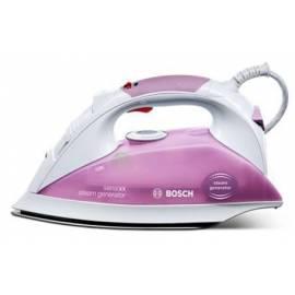 Bügeleisen BOSCH Sensixx TDS1112 weiß/pink Gebrauchsanweisung