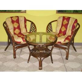 Rattan Sofa Set-dunkel Bahama (S001T)