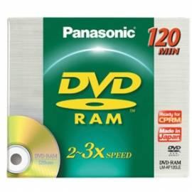 Handbuch für Ihre Aufnahmemedium ist ein PANASONIC DVD-RAM-Disk-LM-AF120LE