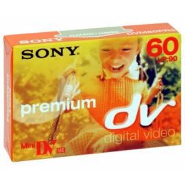 Die Kassette in die Videokamera SONY DVM60PR