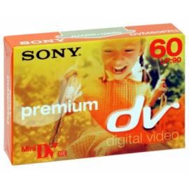 Die Kassette in die Videokamera SONY DVM60PR Bedienungsanleitung